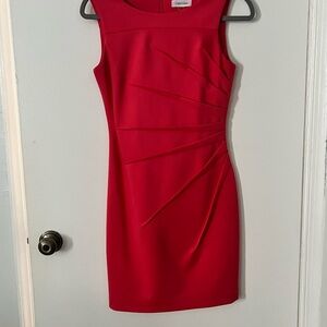 Calvin Klein Coral Sleeveless Dress